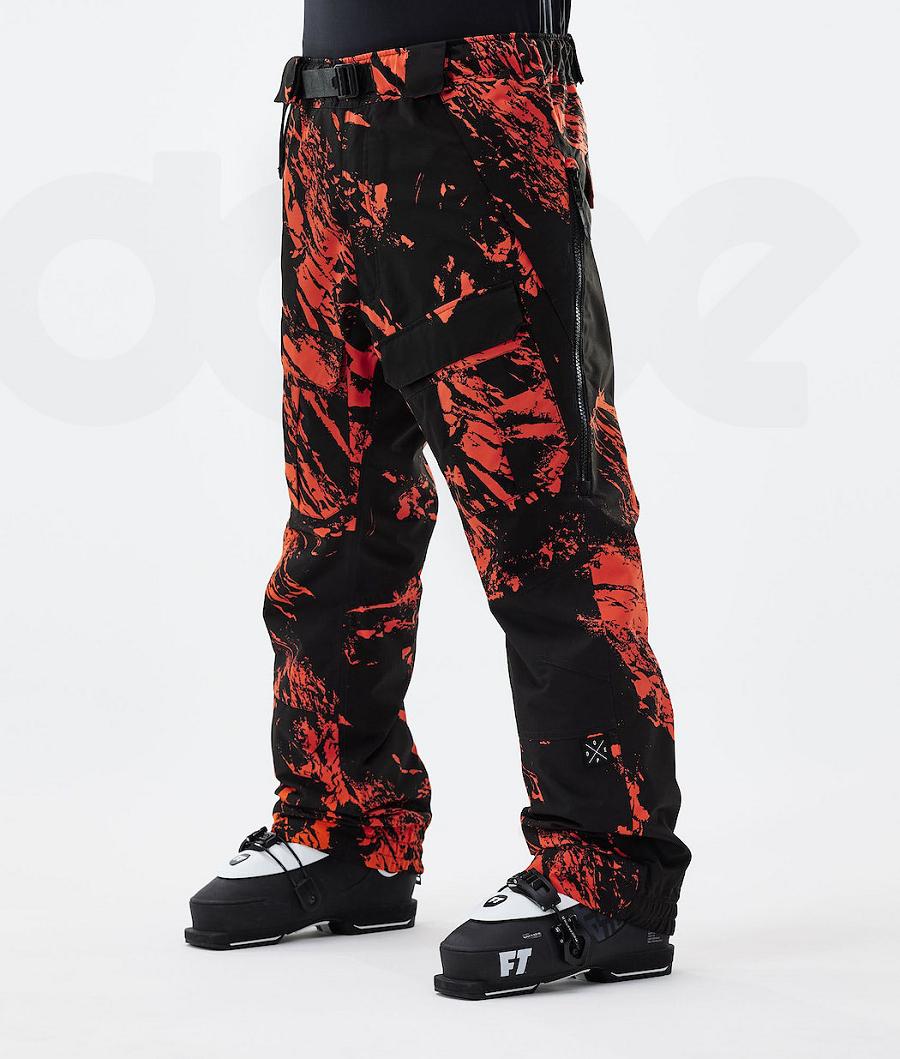 Orange Men\'s Dope Antek 2021 Paint Ski Pants | AUBC2614