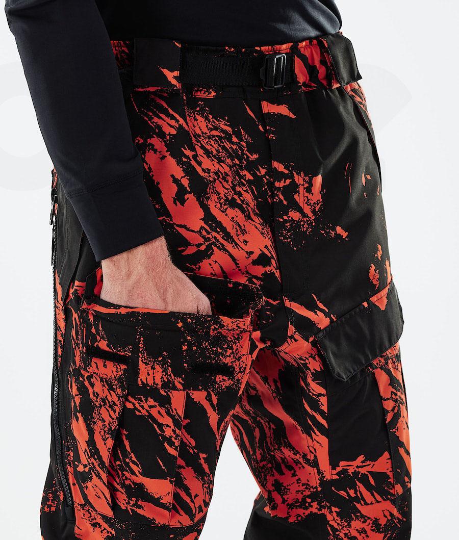 Orange Men's Dope Antek 2021 Paint Snowboard Pants | AUOR2551