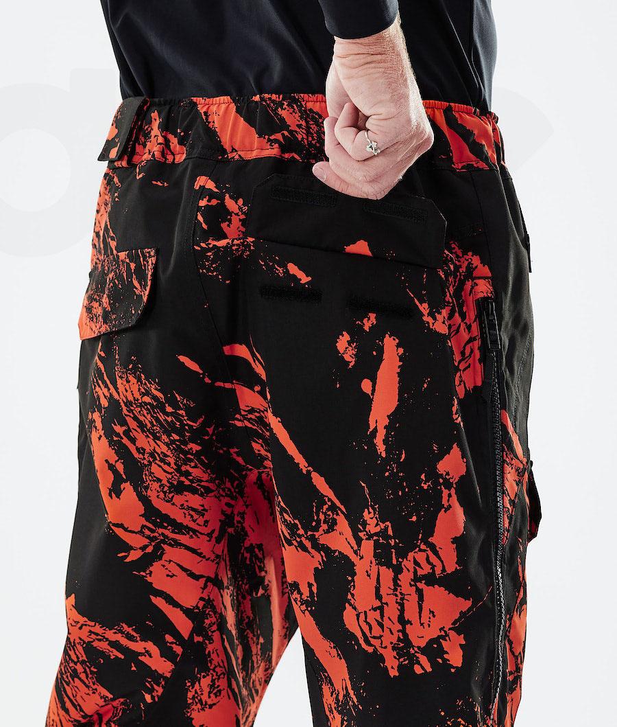 Orange Men's Dope Antek 2021 Paint Snowboard Pants | AUOR2551