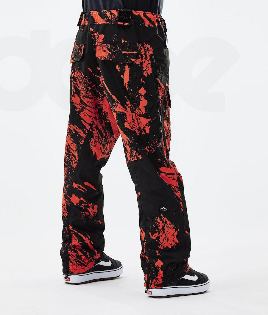 Orange Men's Dope Antek 2021 Paint Snowboard Pants | AUOR2551