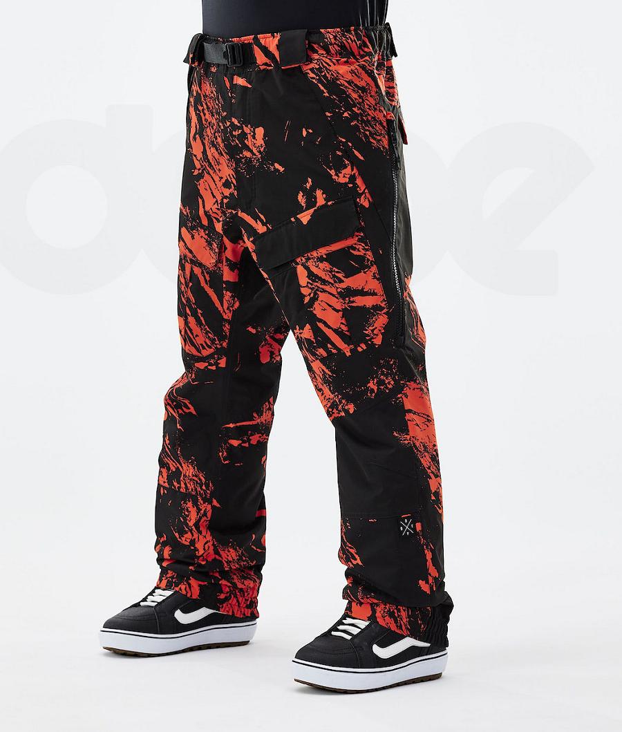 Orange Men\'s Dope Antek 2021 Paint Snowboard Pants | AUOR2551