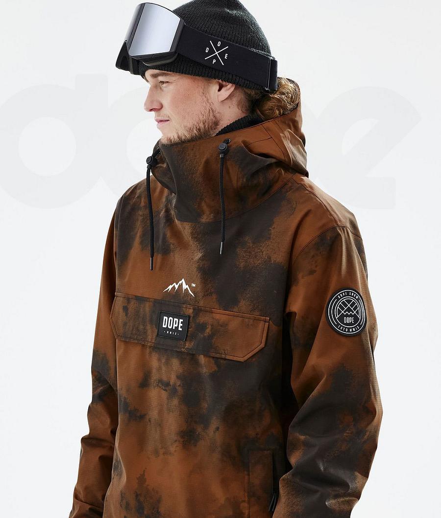 Orange Men's Dope Blizzard Smudge Ski Jackets | AUTV2918