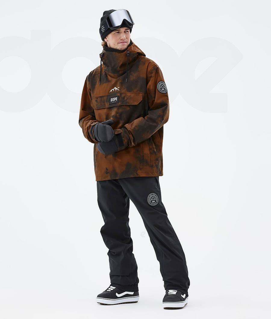 Orange Men's Dope Blizzard Smudge Snowboard Jackets | AUSO2787