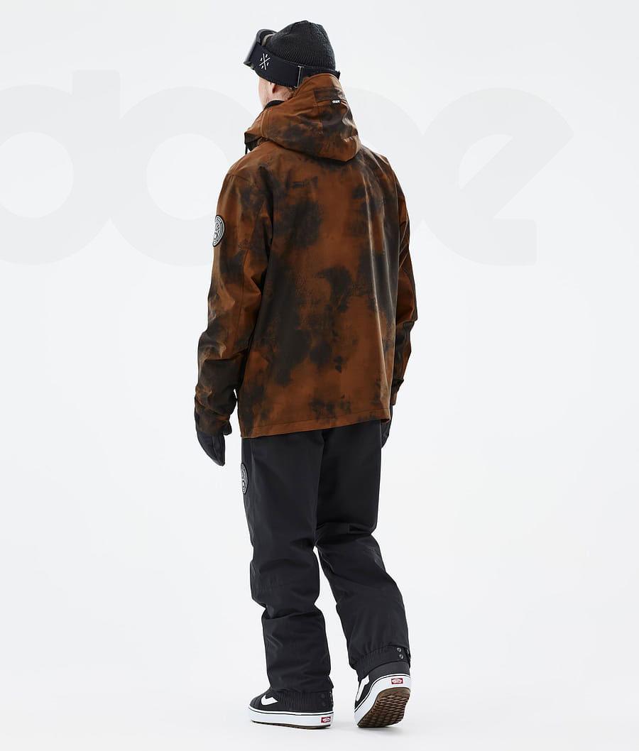 Orange Men's Dope Blizzard Smudge Snowboard Jackets | AUSO2787