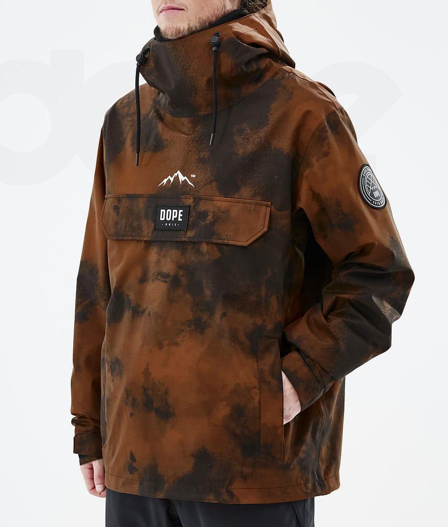 Orange Men's Dope Blizzard Smudge Snowboard Jackets | AUSO2787