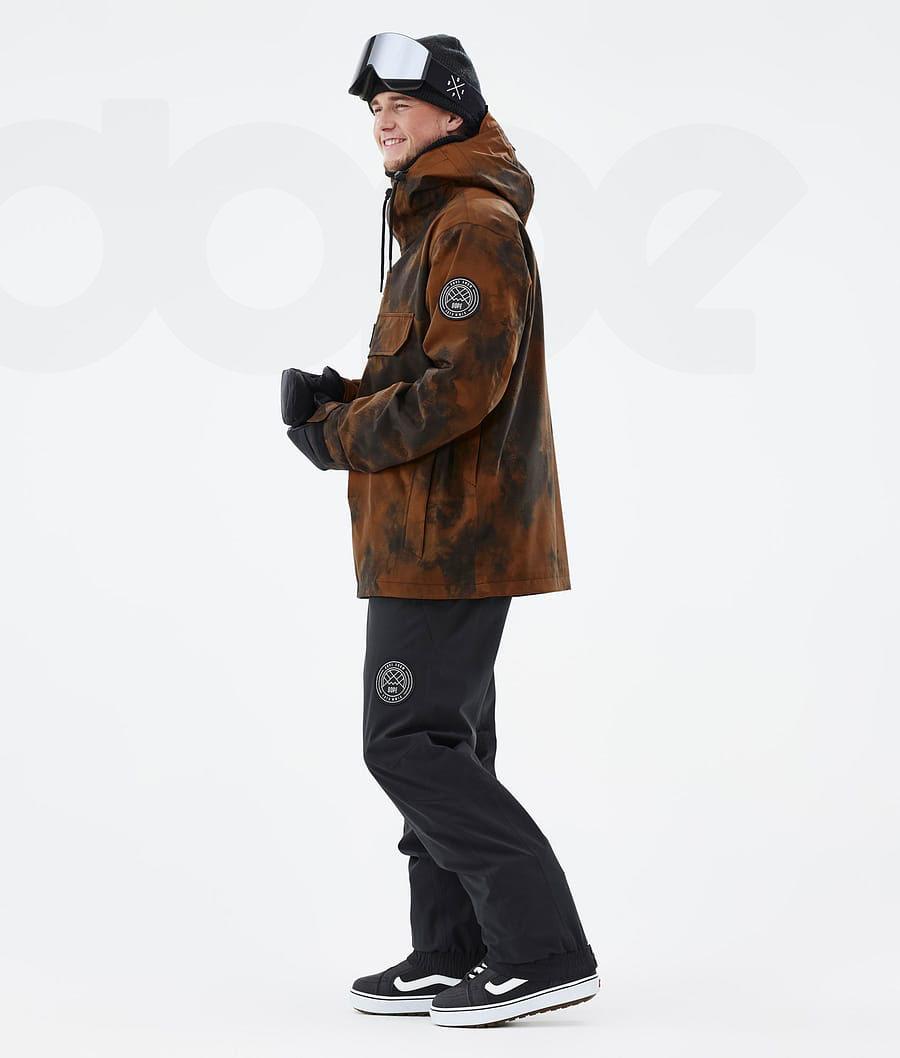 Orange Men's Dope Blizzard Smudge Snowboard Jackets | AUSO2787