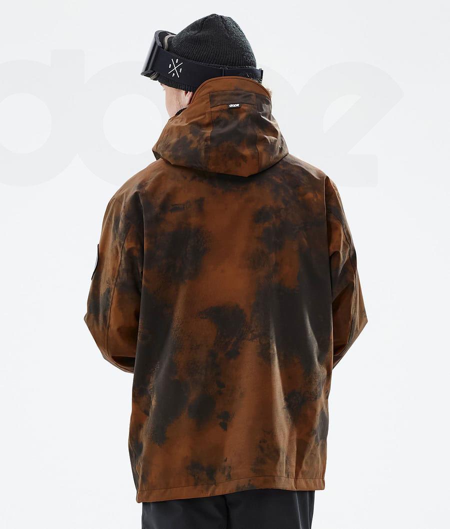 Orange Men's Dope Blizzard Smudge Snowboard Jackets | AUSO2787