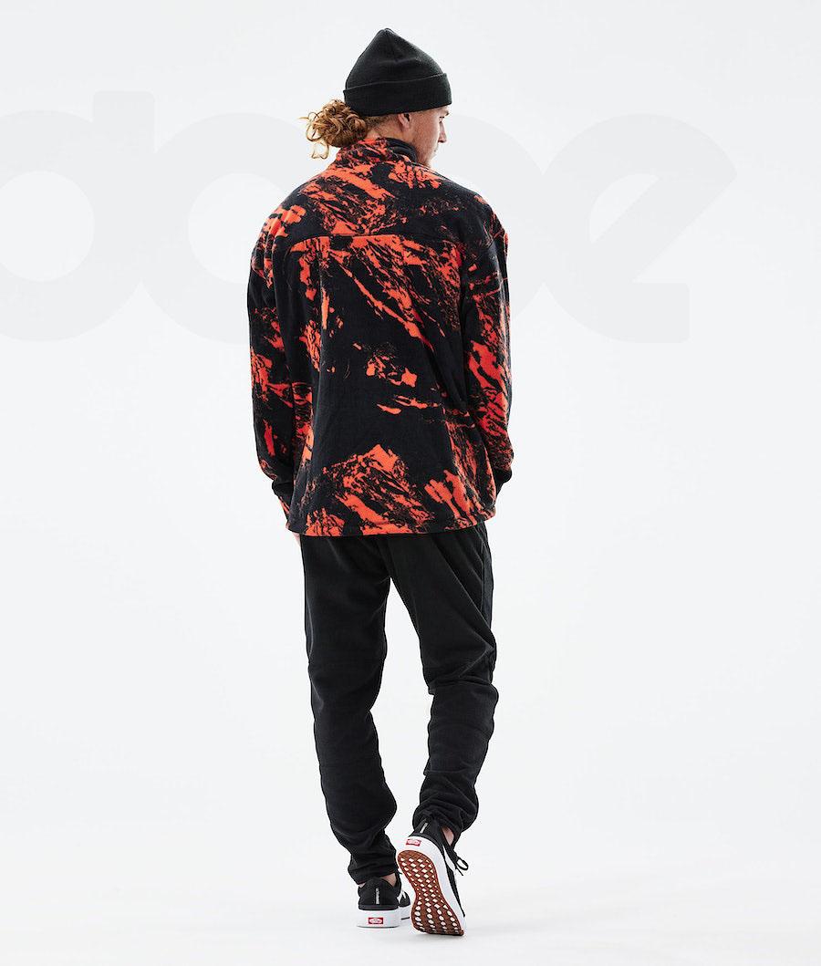 Orange Men's Dope Comfy 2021 Paint Fleece | AUTV3033