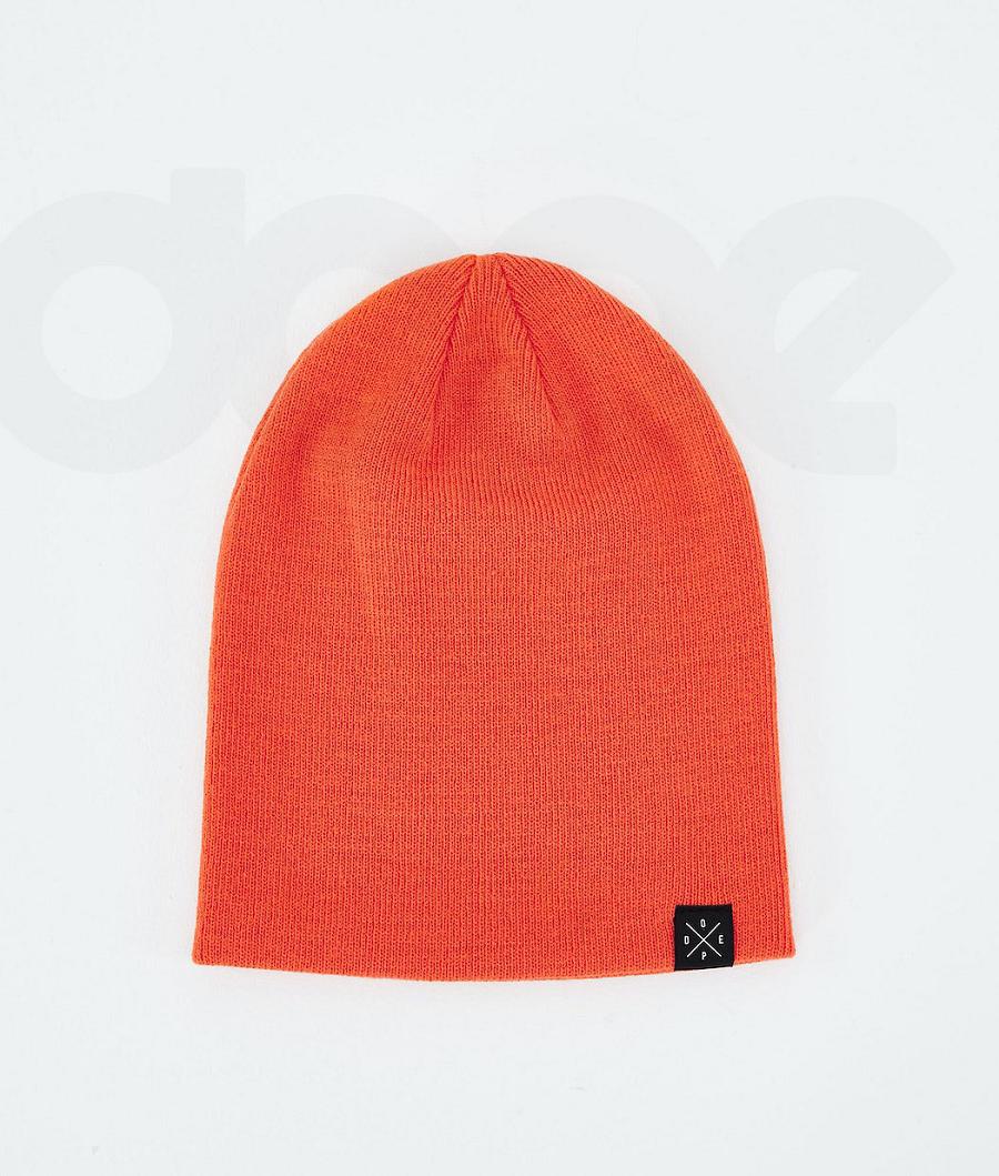 Orange Men's Dope Solitude Beanie | AUMA3207