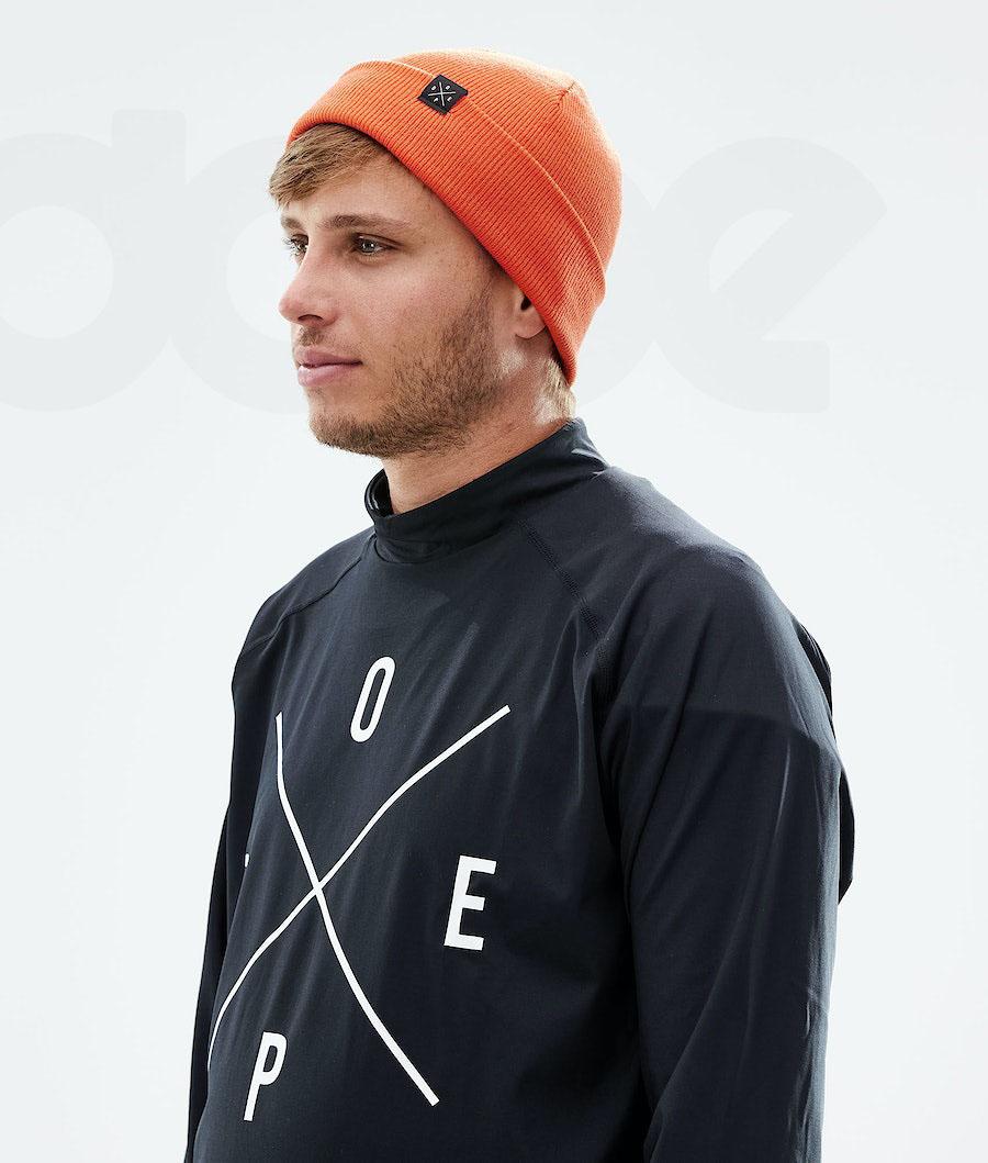 Orange Men's Dope Solitude Beanie | AUMA3207