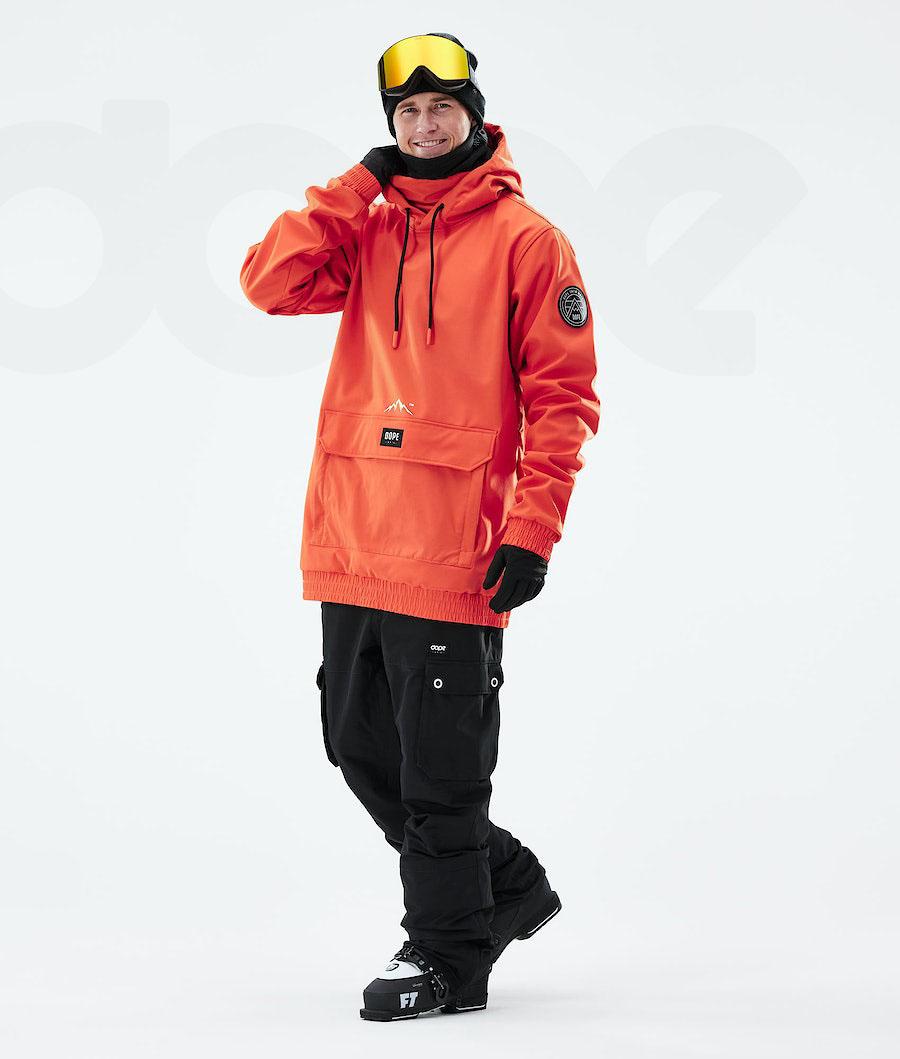 Orange Men's Dope Wylie Patch Ski Jackets | AUFM2953