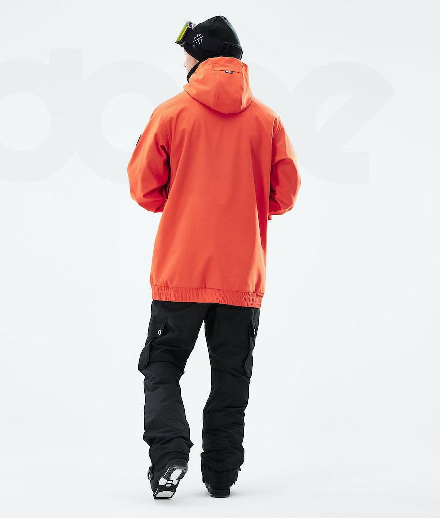 Orange Men's Dope Wylie Patch Ski Jackets | AUFM2953