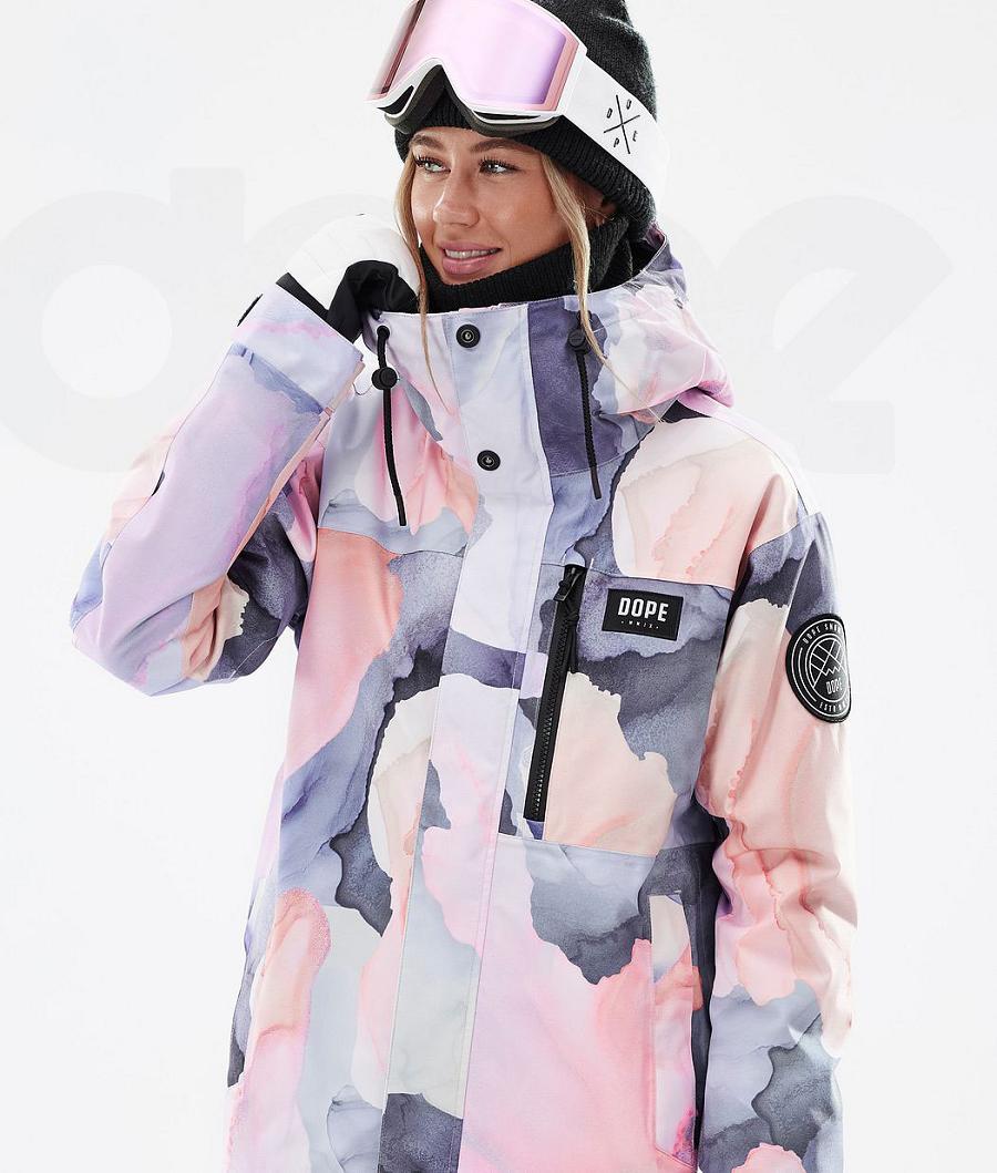 Orange Women's Dope Blizzard W Full Zip Blot Snowboard Jackets | AURW3468