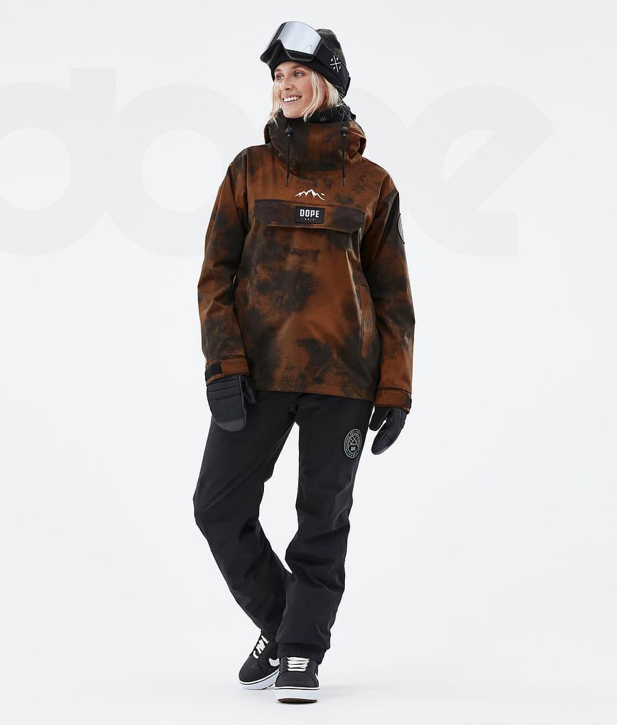 Orange Women's Dope Blizzard W Smudge Snowboard Jackets | AUFM3476