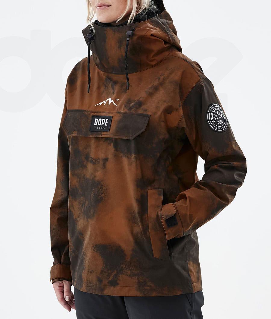 Orange Women's Dope Blizzard W Smudge Snowboard Jackets | AUFM3476