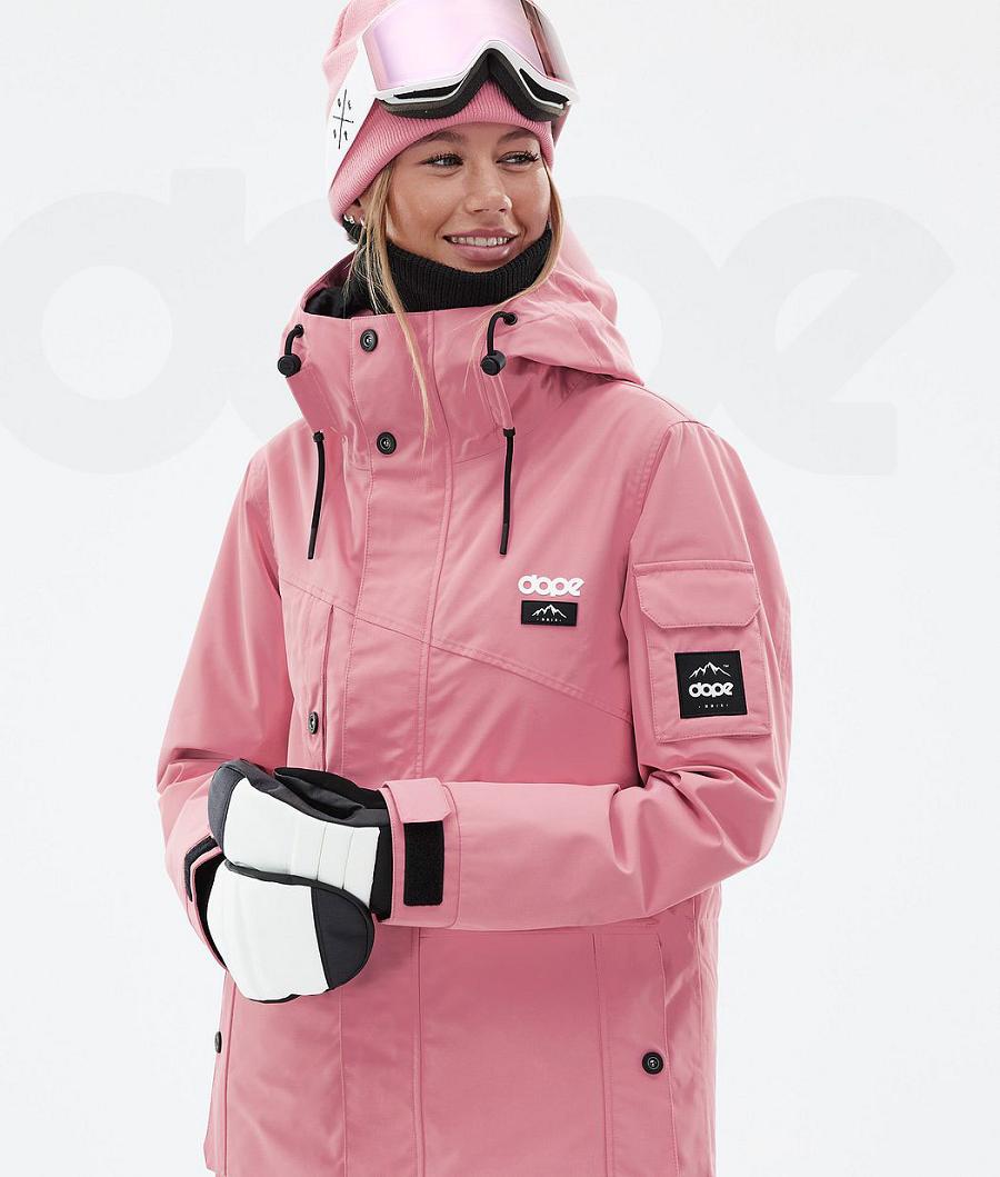 Pink / Black Women's Dope Adept W Ski Jackets | AUJJ3558