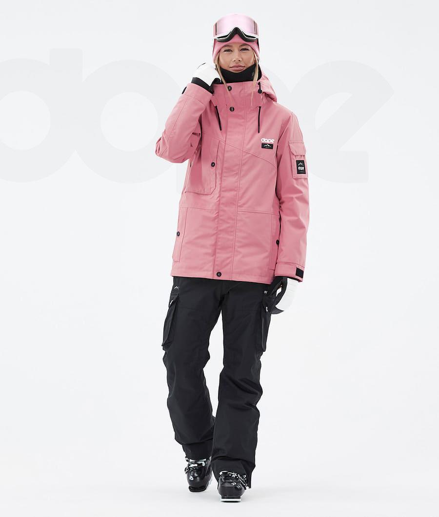 Pink / Black Women's Dope Adept W Ski Jackets | AUJJ3558