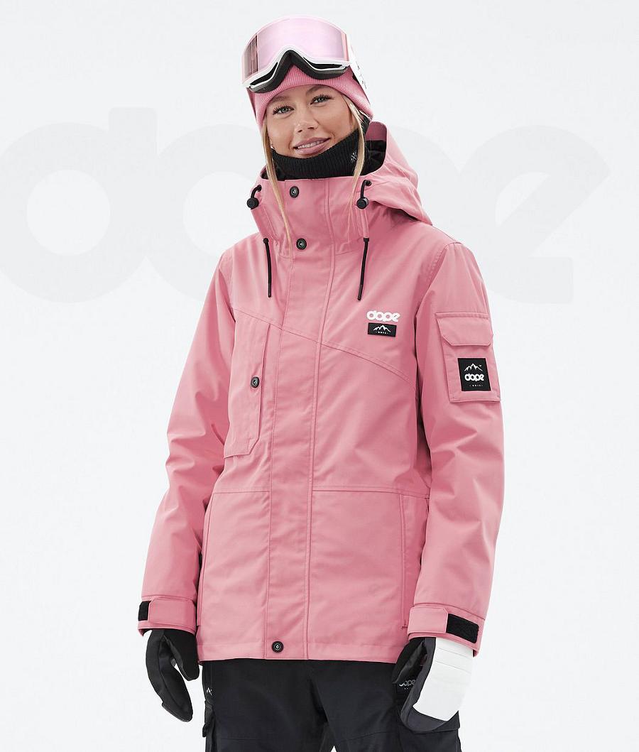 Pink / Black Women\'s Dope Adept W Ski Jackets | AUJJ3558