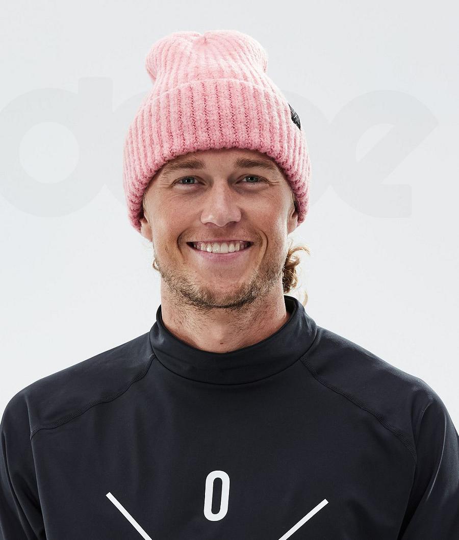 Pink Men's Dope Chunky Beanie | AUGL3165