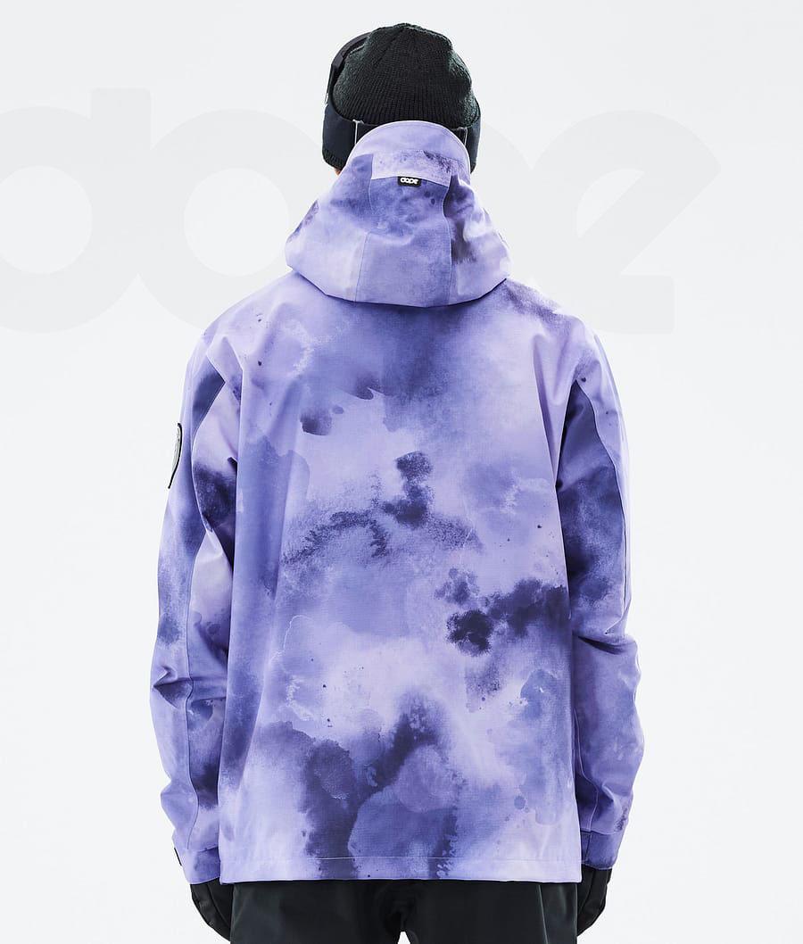 Purple Men's Dope Blizzard Liquid Ski Jackets | AUPQ2913