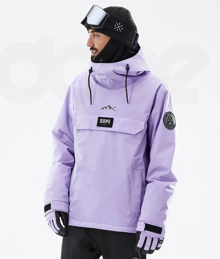 Purple Men\'s Dope Blizzard Ski Jackets | AUGL2908