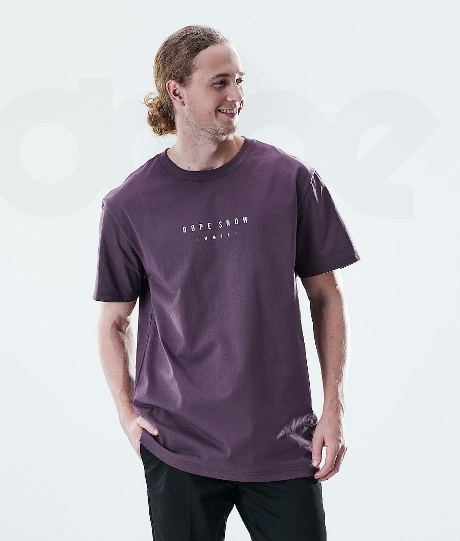 Purple Men's Dope Daily Range T Shirts | AUAP2983