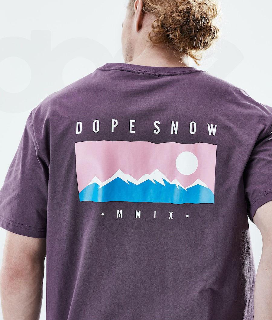 Purple Men's Dope Daily Range T Shirts | AUAP2983