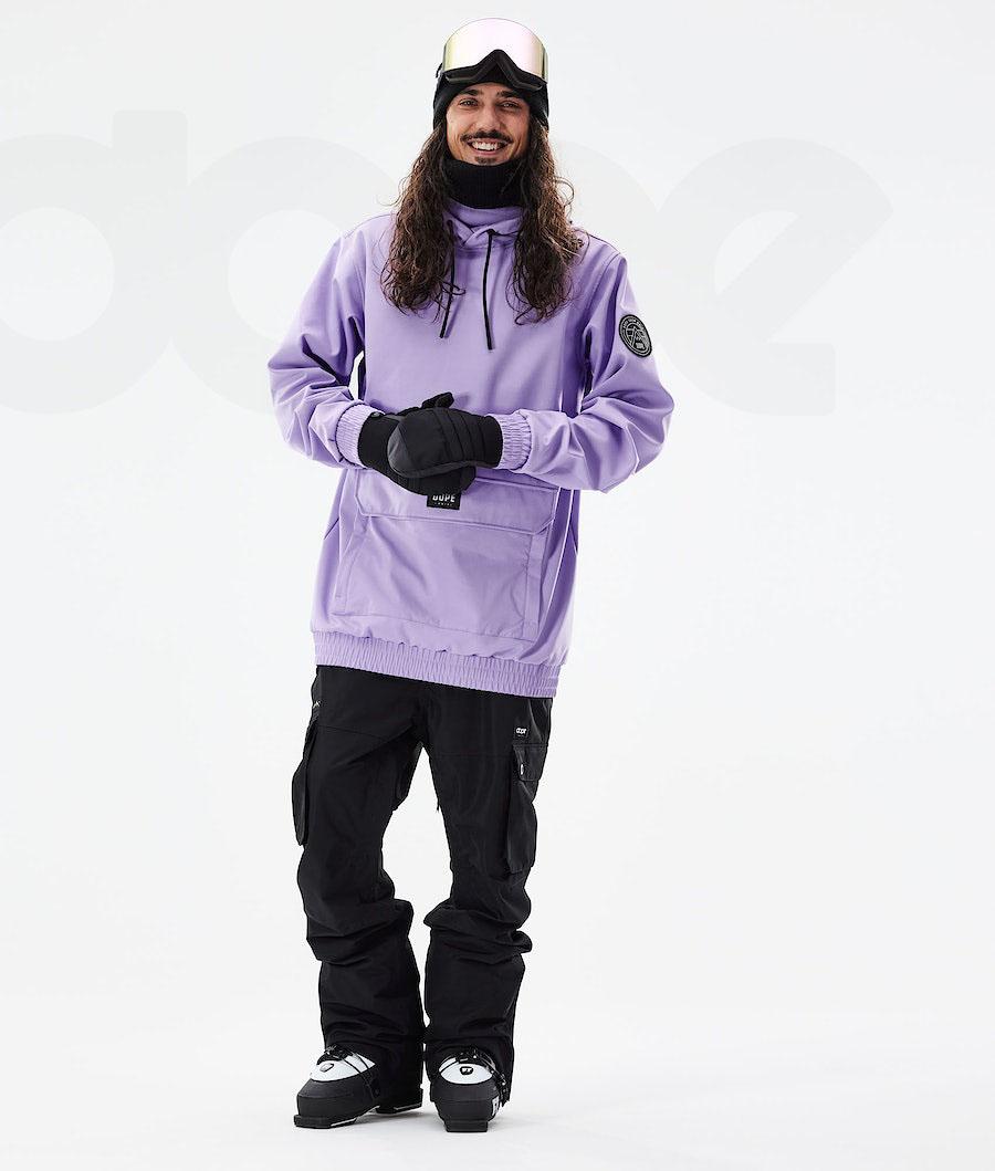 Purple Men's Dope Wylie Patch Ski Jackets | AUGL2952