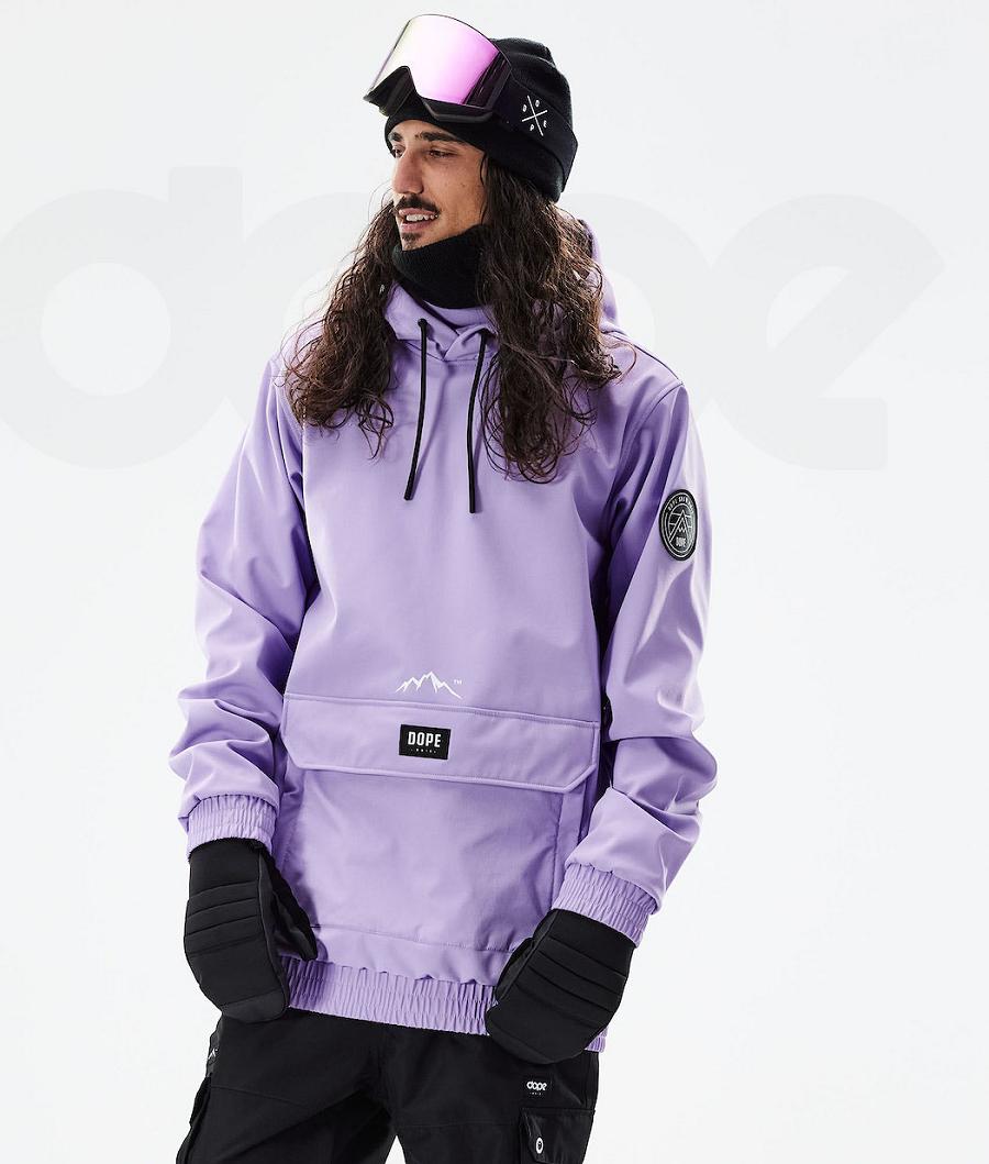 Purple Men\'s Dope Wylie Patch Ski Jackets | AUGL2952