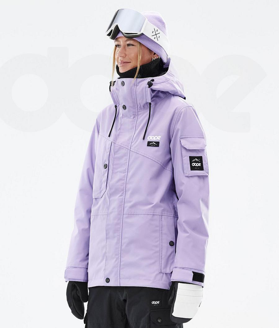 Purple Women\'s Dope Adept W Faded Ski Jackets | AURW3572