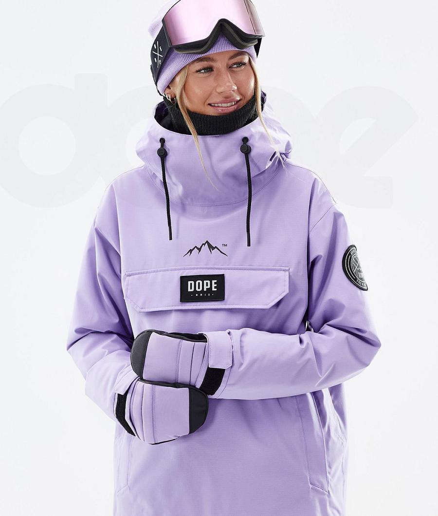 Purple Women's Dope Blizzard W Faded Ski Jackets | AUFM3632