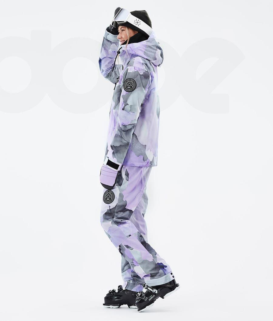 Purple Women's Dope Blizzard W Full Zip Ski Jackets | AUHK3637