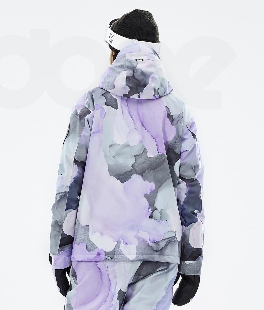 Purple Women's Dope Blizzard W Full Zip Ski Jackets | AUHK3637