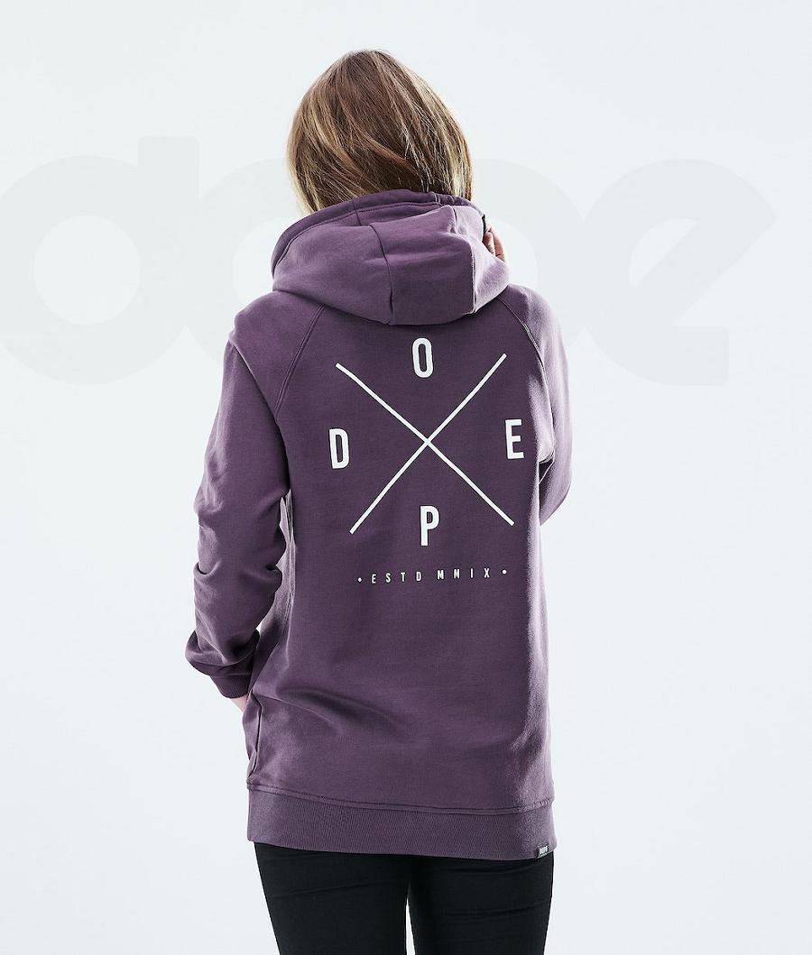 Purple Women's Dope Regular 2X-UP Hoodie | AUHK3845