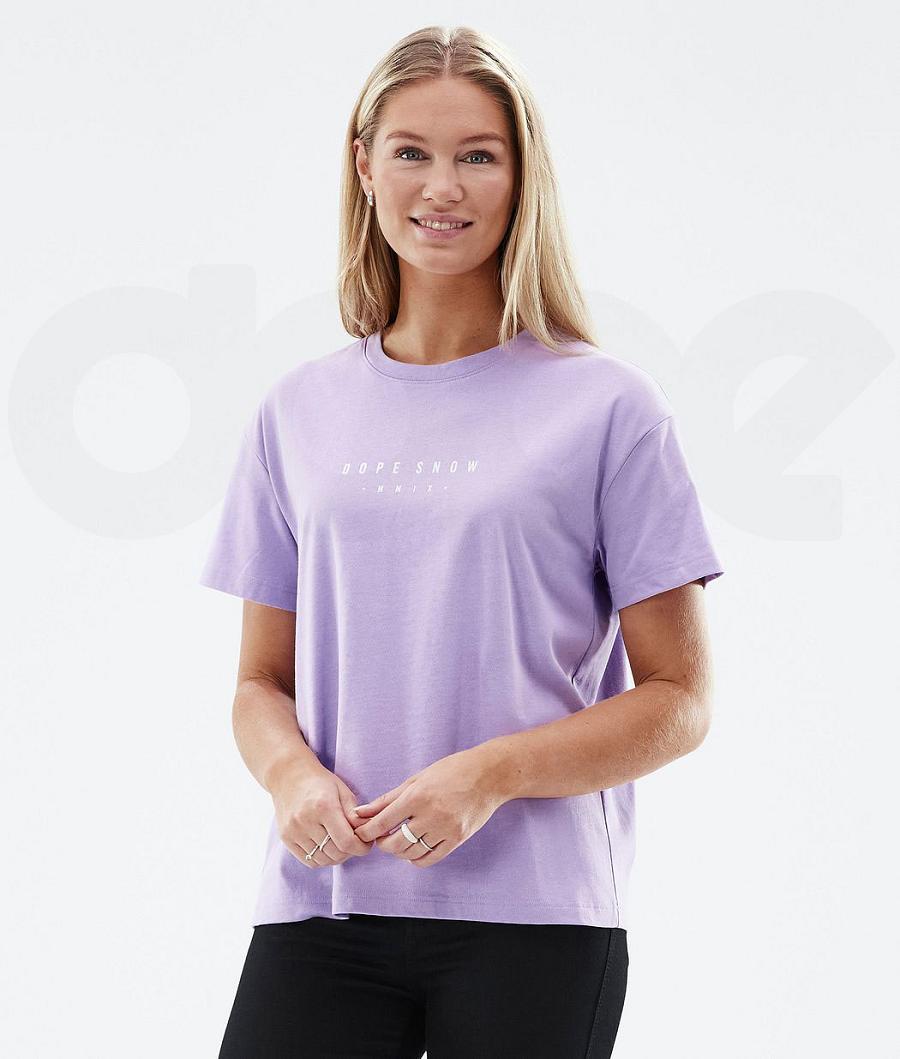 Purple Women's Dope Standard W Range T Shirts | AUEX3781