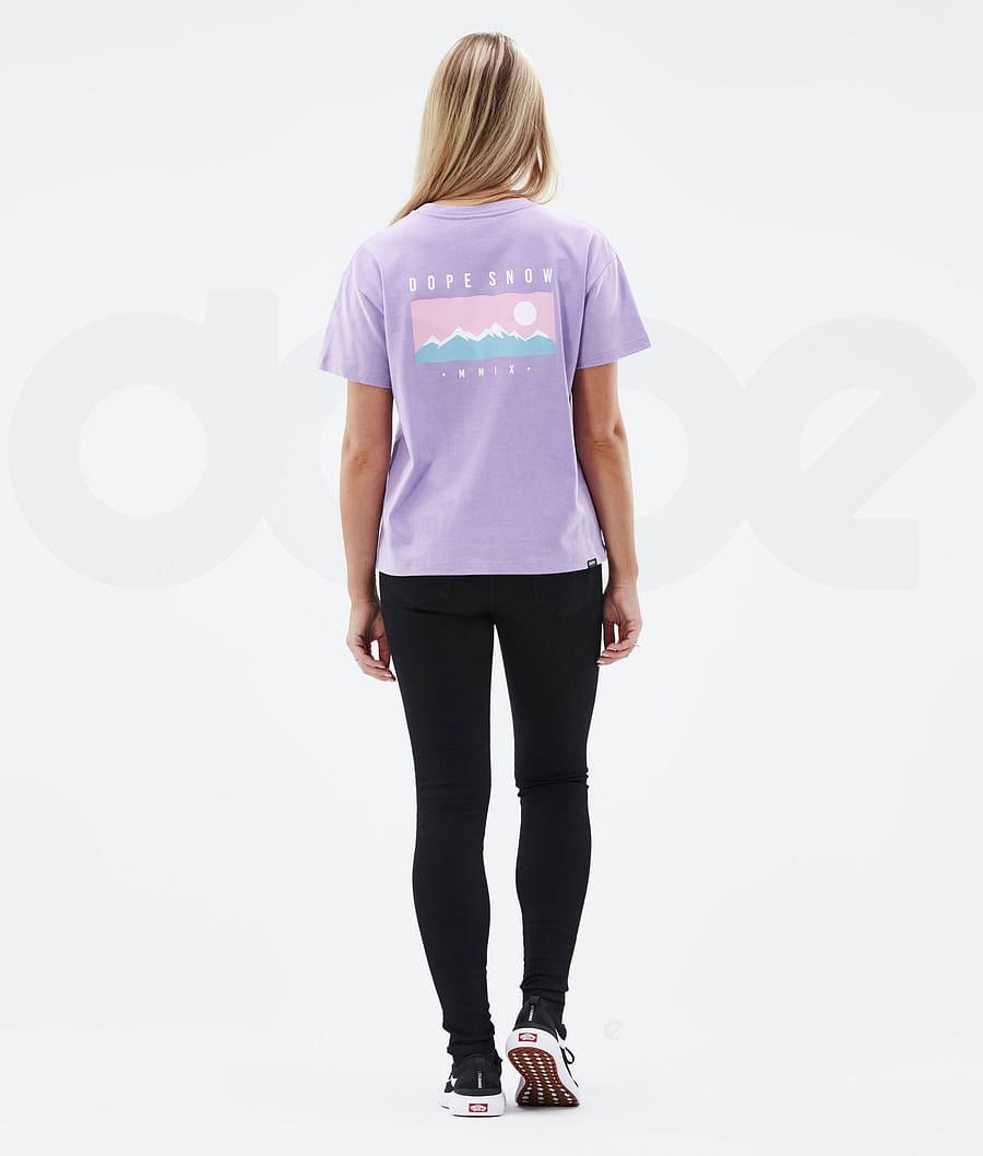 Purple Women's Dope Standard W Range T Shirts | AUEX3781