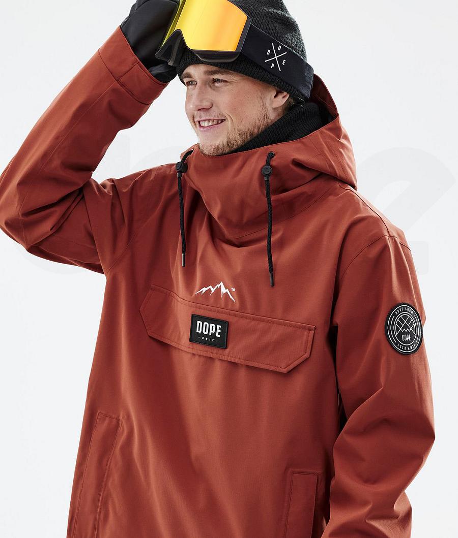 Red Men's Dope Blizzard Snowboard Jackets | AUDN2768