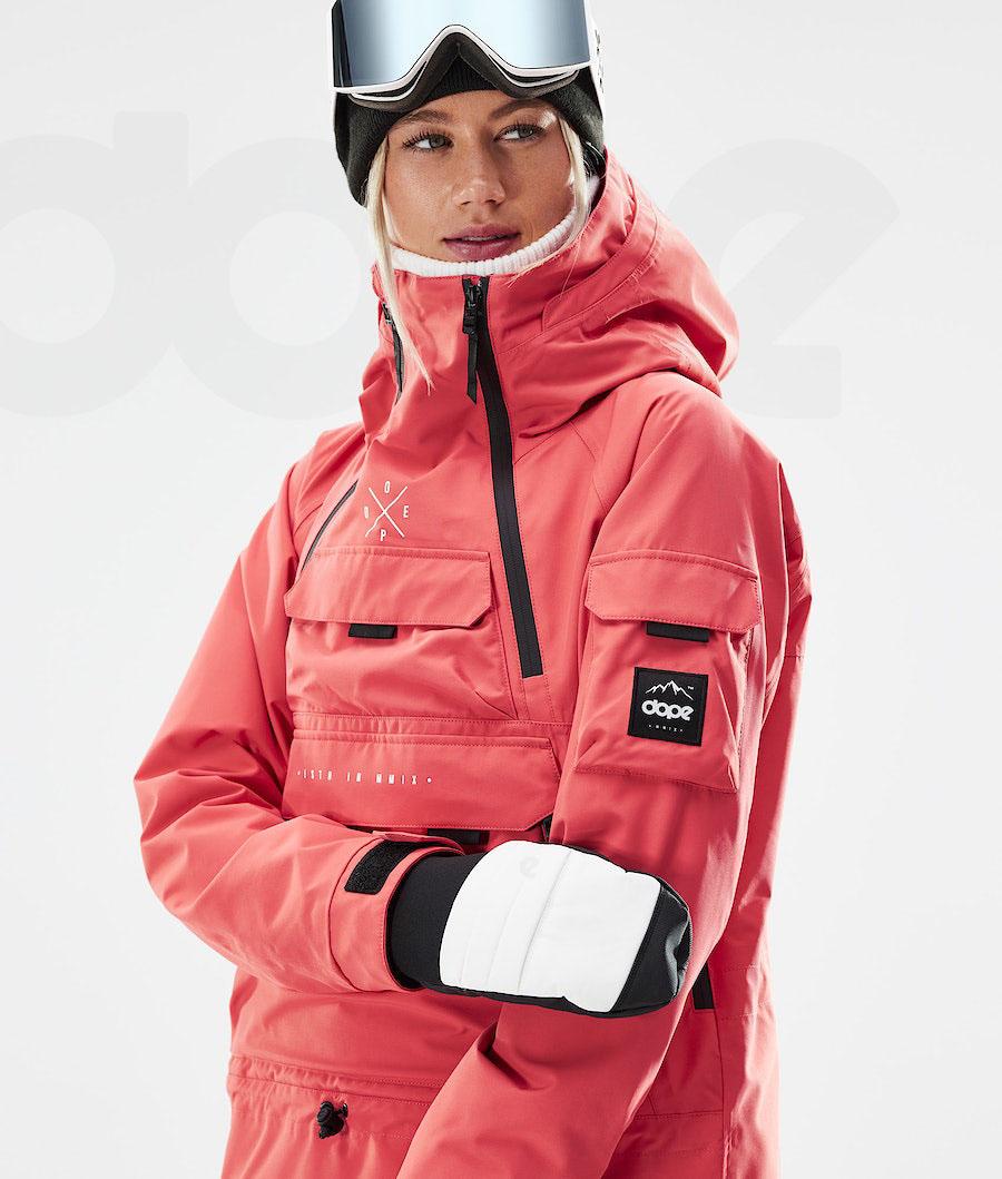 Red Women's Dope Akin W 2021 Snowboard Jackets | AUYU3414