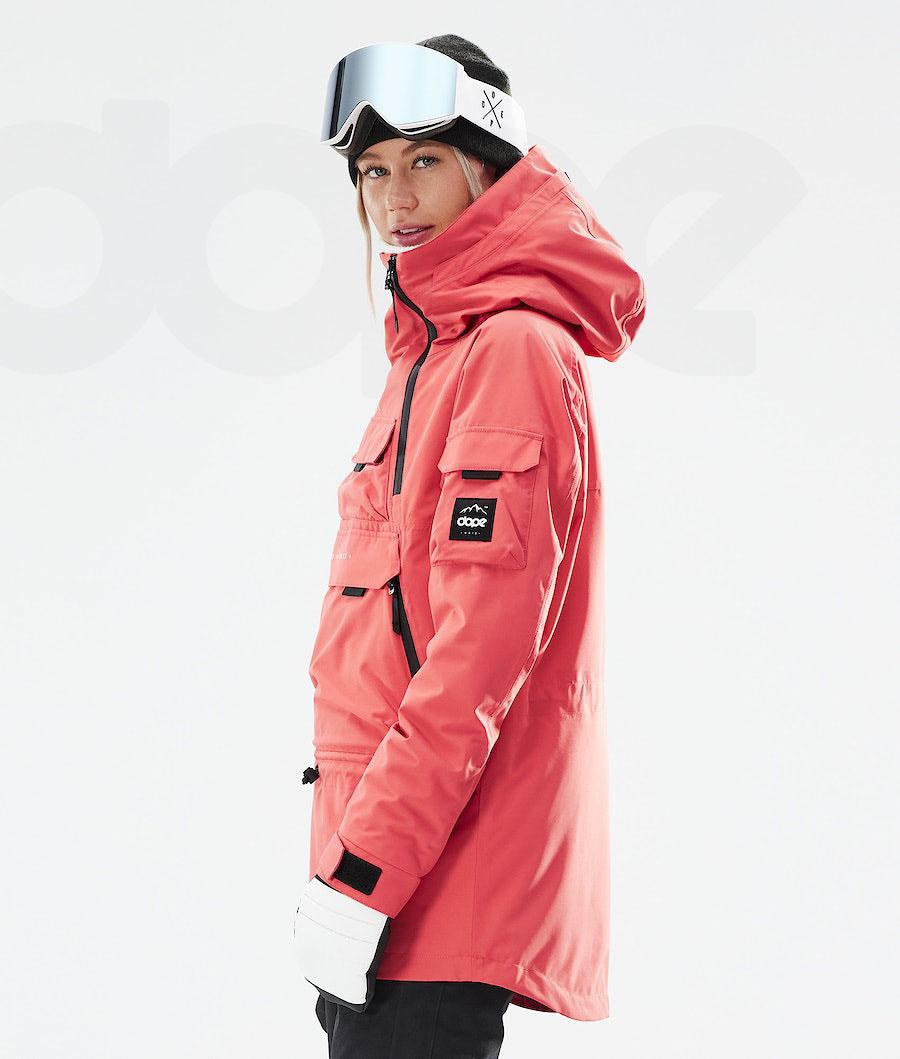 Red Women's Dope Akin W 2021 Snowboard Jackets | AUYU3414