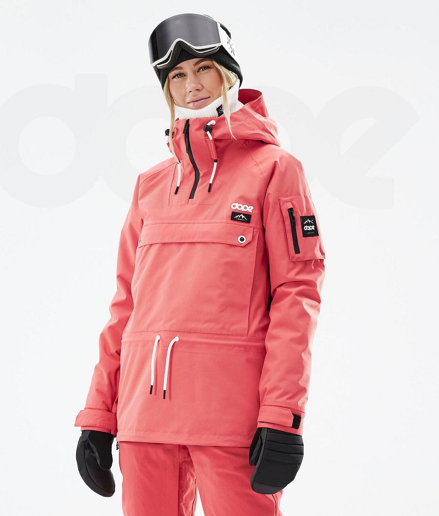 Red Women\'s Dope Annok W 2021 Snowboard Jackets | AUDN3432