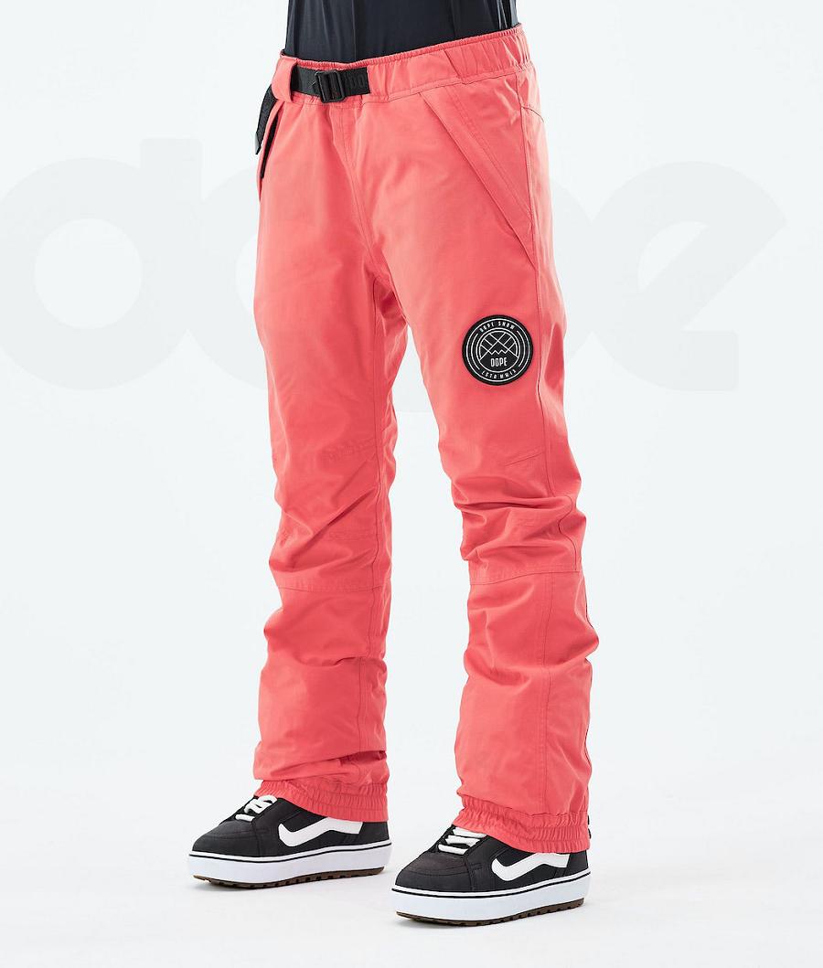 Red Women\'s Dope Blizzard W 2021 Snowboard Pants | AUTV3246