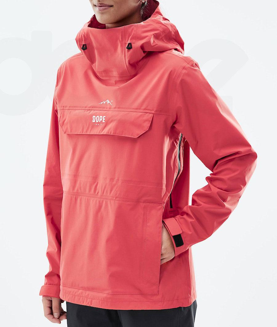 Red Women's Dope Downpour W Outdoor Jackets | AUYU3726