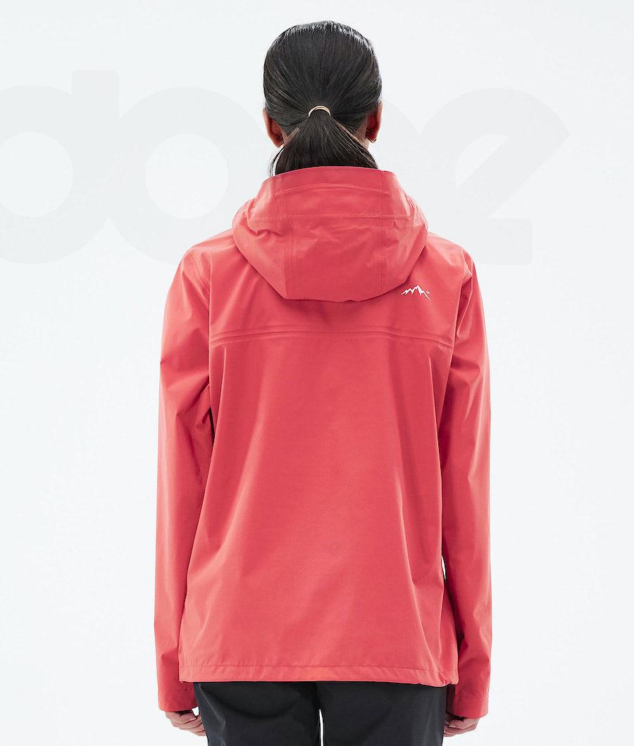 Red Women's Dope Downpour W Outdoor Jackets | AUYU3726