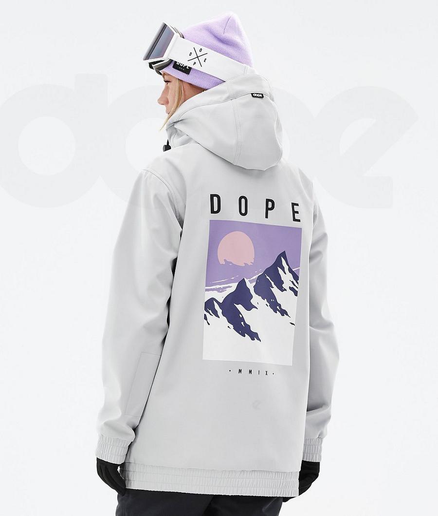 Silver Women\'s Dope Yeti W Peak Snowboard Jackets | AUYU3543