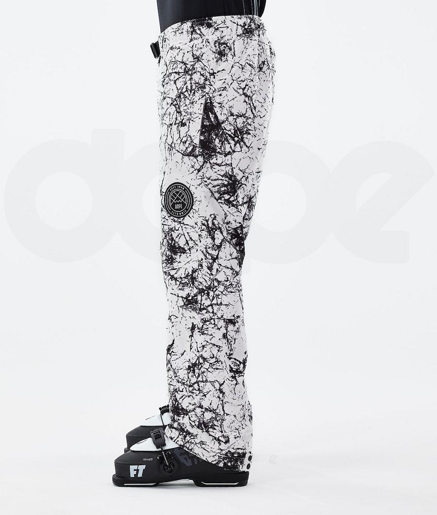 White / Black Men's Dope Blizzard 2021 Ski Pants | AUSO2627