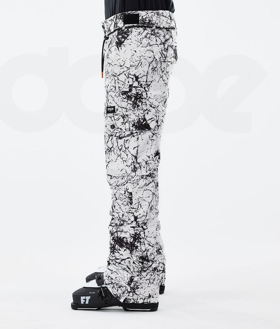 White / Black Men's Dope Iconic 2021 Ski Pants | AUYU2651