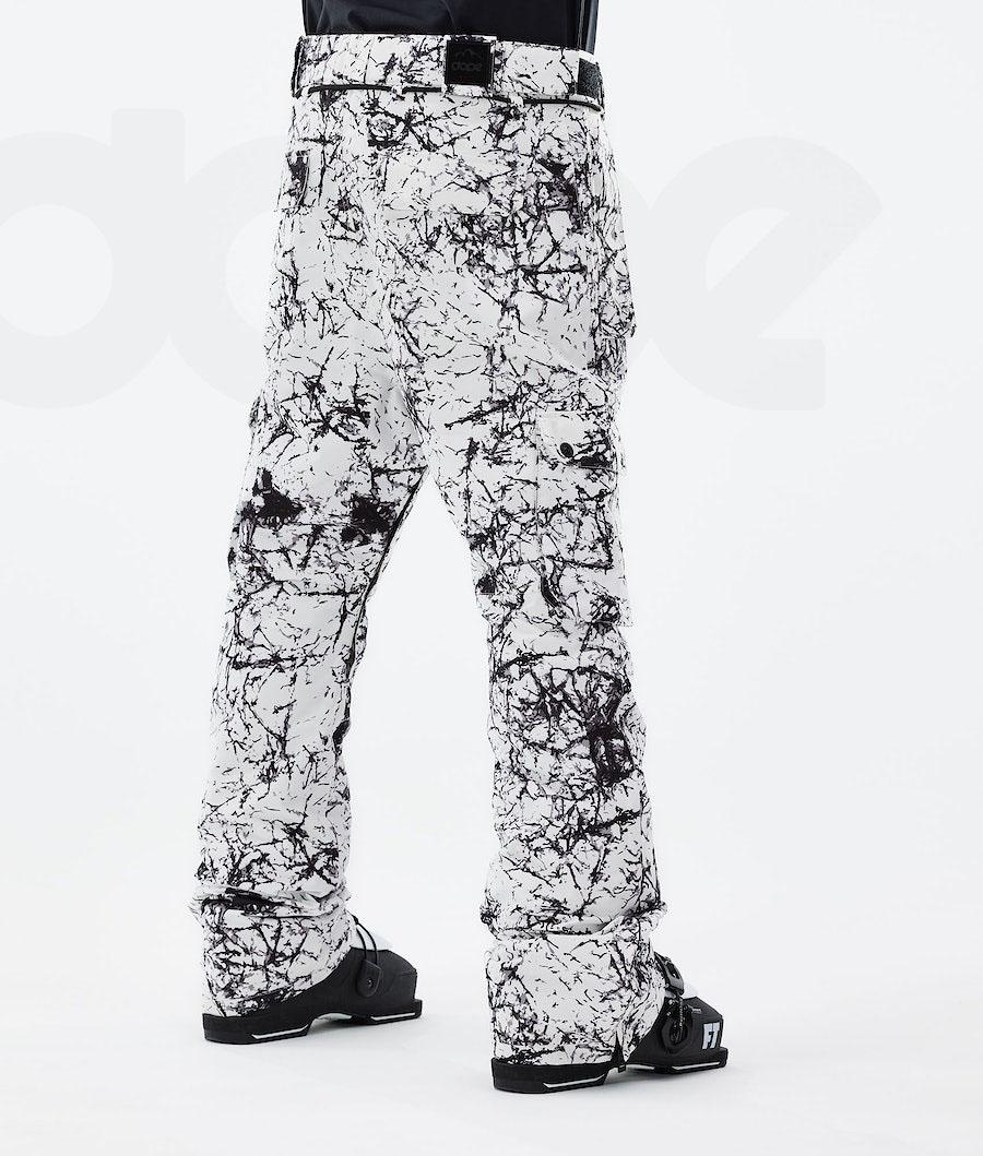 White / Black Men's Dope Iconic 2021 Ski Pants | AUYU2651