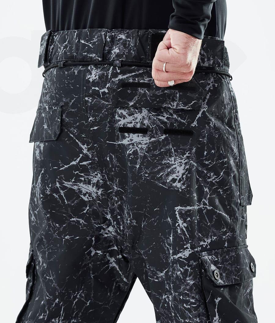 White / Black Men's Dope Iconic Snowboard Pants | AUPQ2576