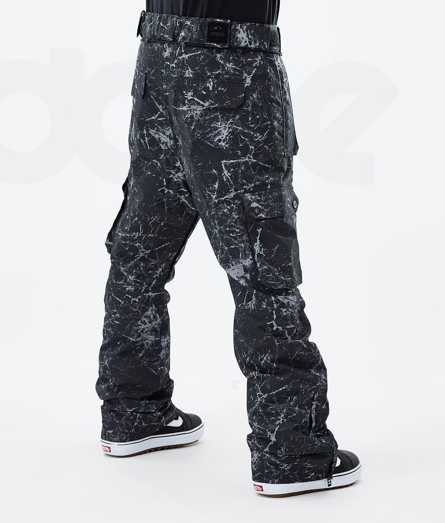 White / Black Men's Dope Iconic Snowboard Pants | AUPQ2576