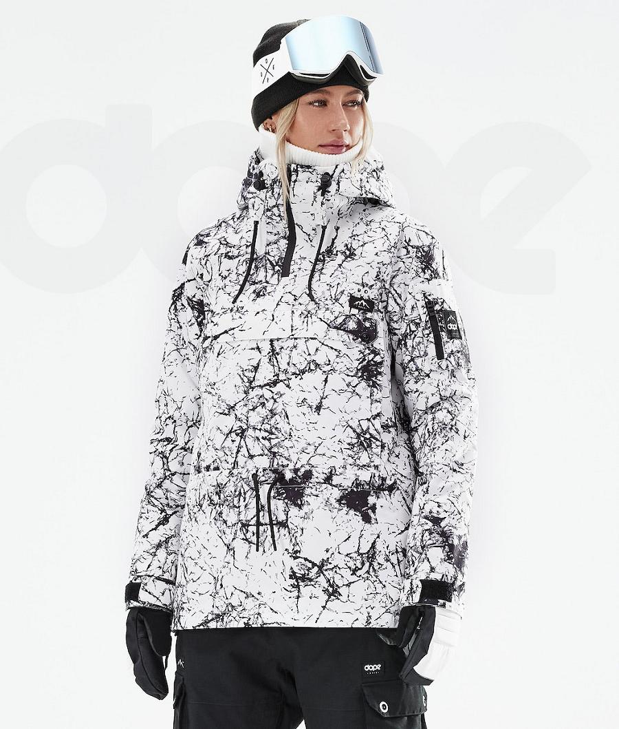 White / Black Women\'s Dope Annok W 2021 Ski Jackets | AUWY3599